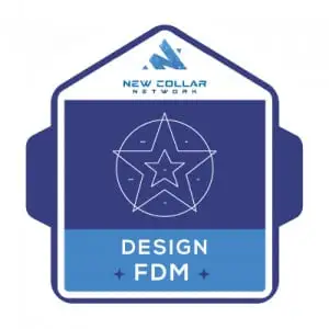 New Collar Network Design FDM badge