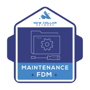 New Collar Network Maintenance FDM badge