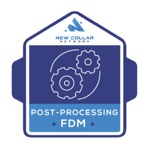 New Collar Network Post Processing FDM badge