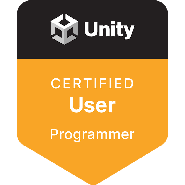 Unity Badge for Unity Certified User Programmer